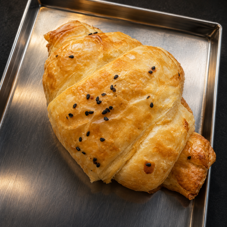 Croissant queijo e presunto